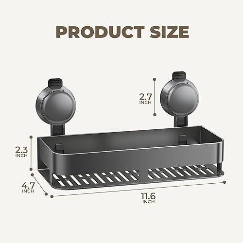 Miniatura 7 de BREIS Organizador de especias con ventosa, estante de especias montado en la pared para cocina, organizador de condimentos colgante, soporte para