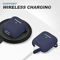 Vista 142 de Funda para AirPods Pro con kit de limpieza, funda de silicona suave para Apple AirPod Pro de 1ª/2ª generación, accesorios de funda AirPods Pro/Pro 2