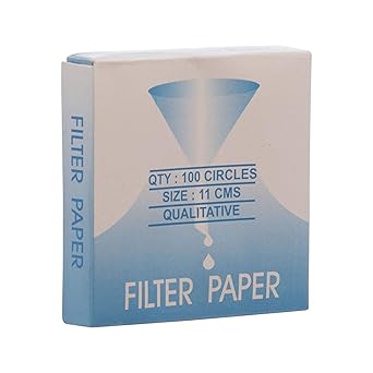 FZN Round Superior Qualitative Filter Paper For Industry Laboratory School & College Students (Dia 12.5 cm, Pack of 100)