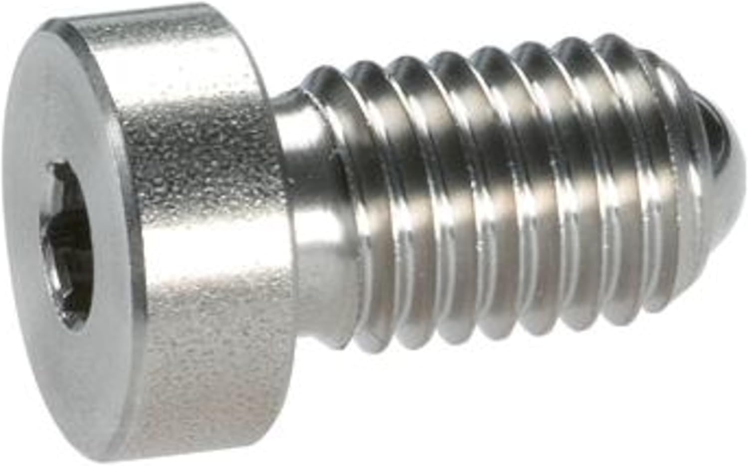 HALDER Spring Plunger with Ball, Head and Hex Hole, Stainless Steel