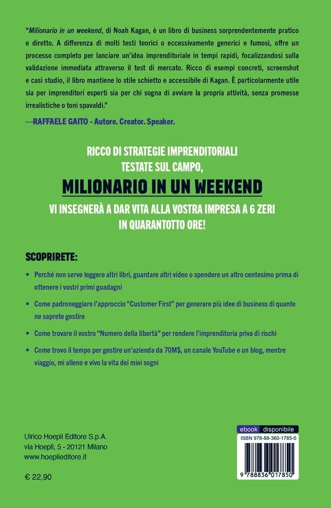 Milionario in un weekend. Come avviare un’attività a 6 zeri in 48 ore