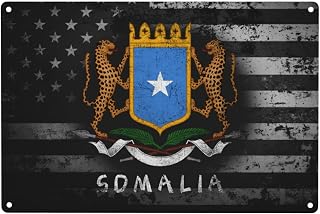 Retro Somali Coat Of Arms Somalia Vintage Metal Tin Sign 12x8 In – Wall Art for Home, Bar, Man Cave – Easy to Hang81