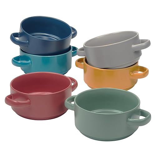 Stoneware 22oz Matte Glaze Soup Crocks Set of 6: Perfect