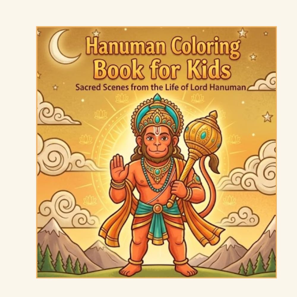 Hanuman Coloring Book for children