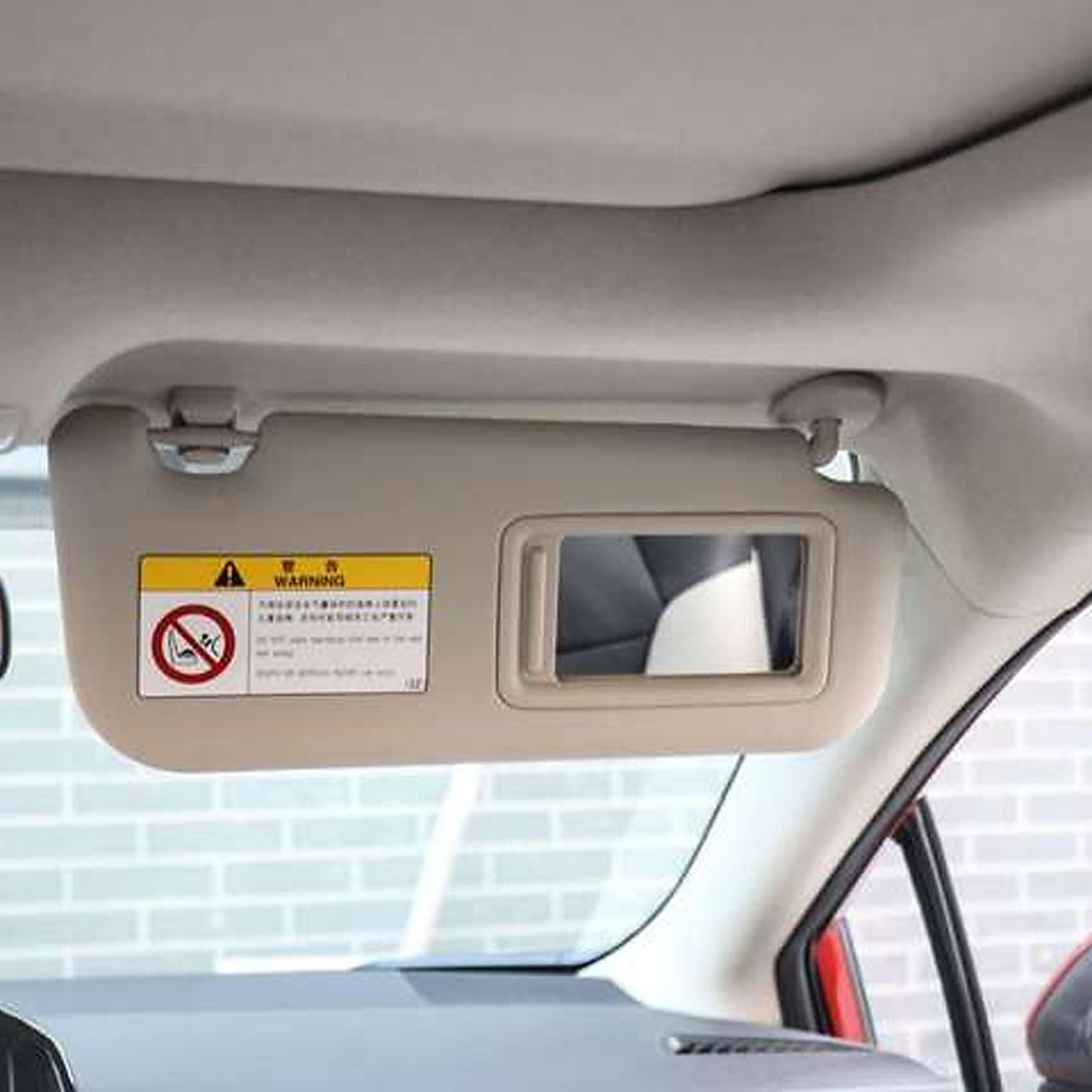 Parasole per auto a installazione rapida con illuminazione rimovibile, isolamento termico e riflettore cosmetico, visiera parasole con
