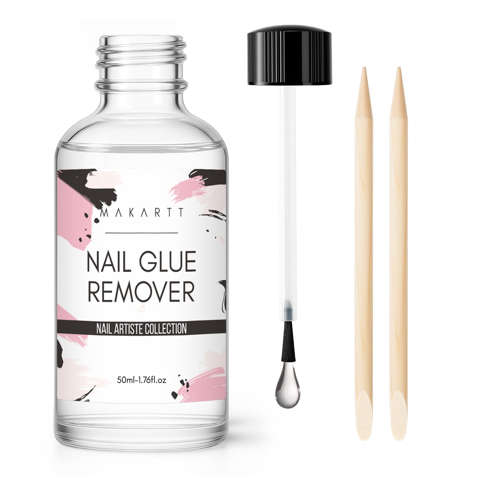 Makartt Nail Glue Remover für Nagelspitzen,50ml Nagelkleber Entferner für Press on Nails False Nails