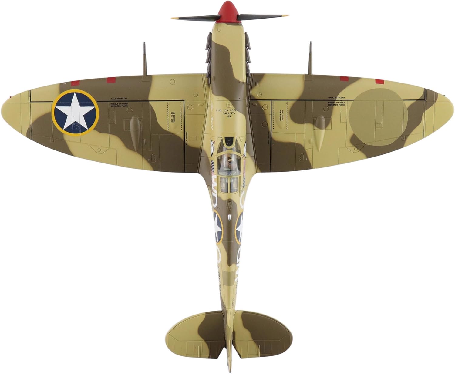 Hobby Master | 1:48 Scale Diecast Military Aircraft Replica | Spitfire Mk.Vb Trop ER570, 4th FS, 52nd FG, MACAF, August 1943 | Model HA7859