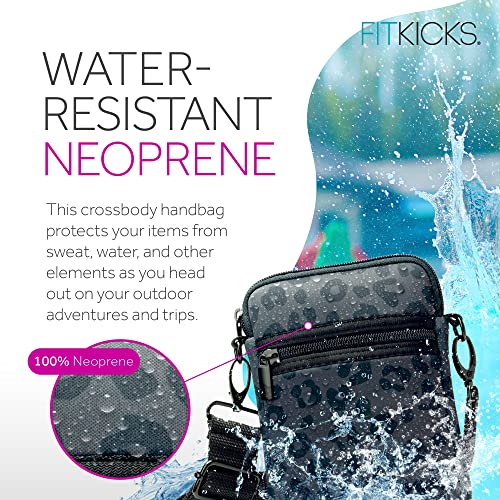 FITKICKS Crossovers Active Sport Lifestyle Crossbody Sport Water-Resistant Casual Bag Sling Purse - Nocturnal4