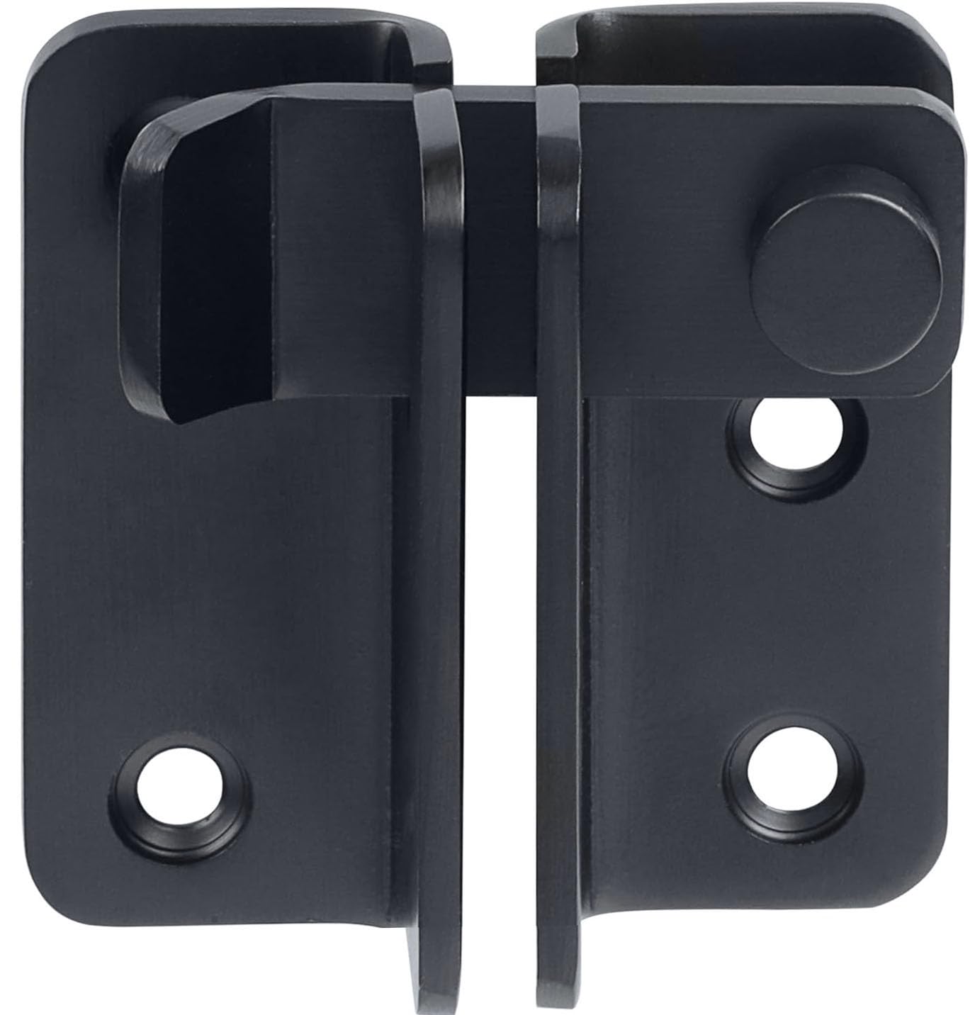Litensh Shed Lock Gate Lock Gate Latch Padlock Hasp Stainless Steel Flip Door Bolt Latch Lock for Wooden Gates Garden Cupboard Pet Cage Right Open Black