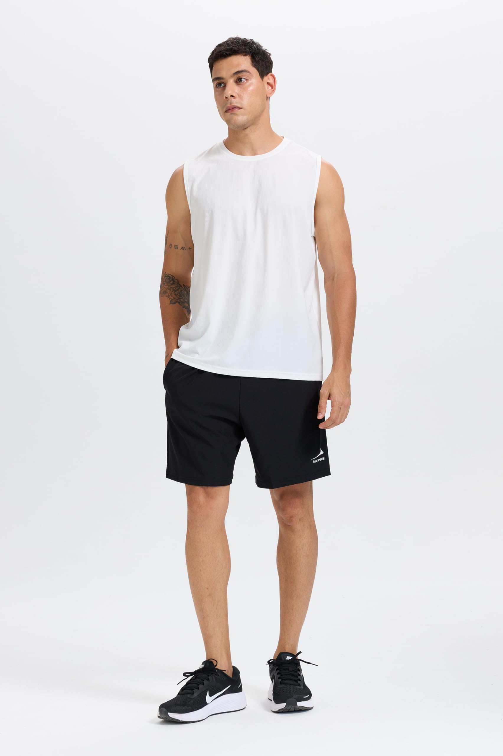 Rane Sports Pantalones Cortos Deportivos para Hombre con Bolsillos Cremallera Ligeros Transpirables para Correr Gimnasio