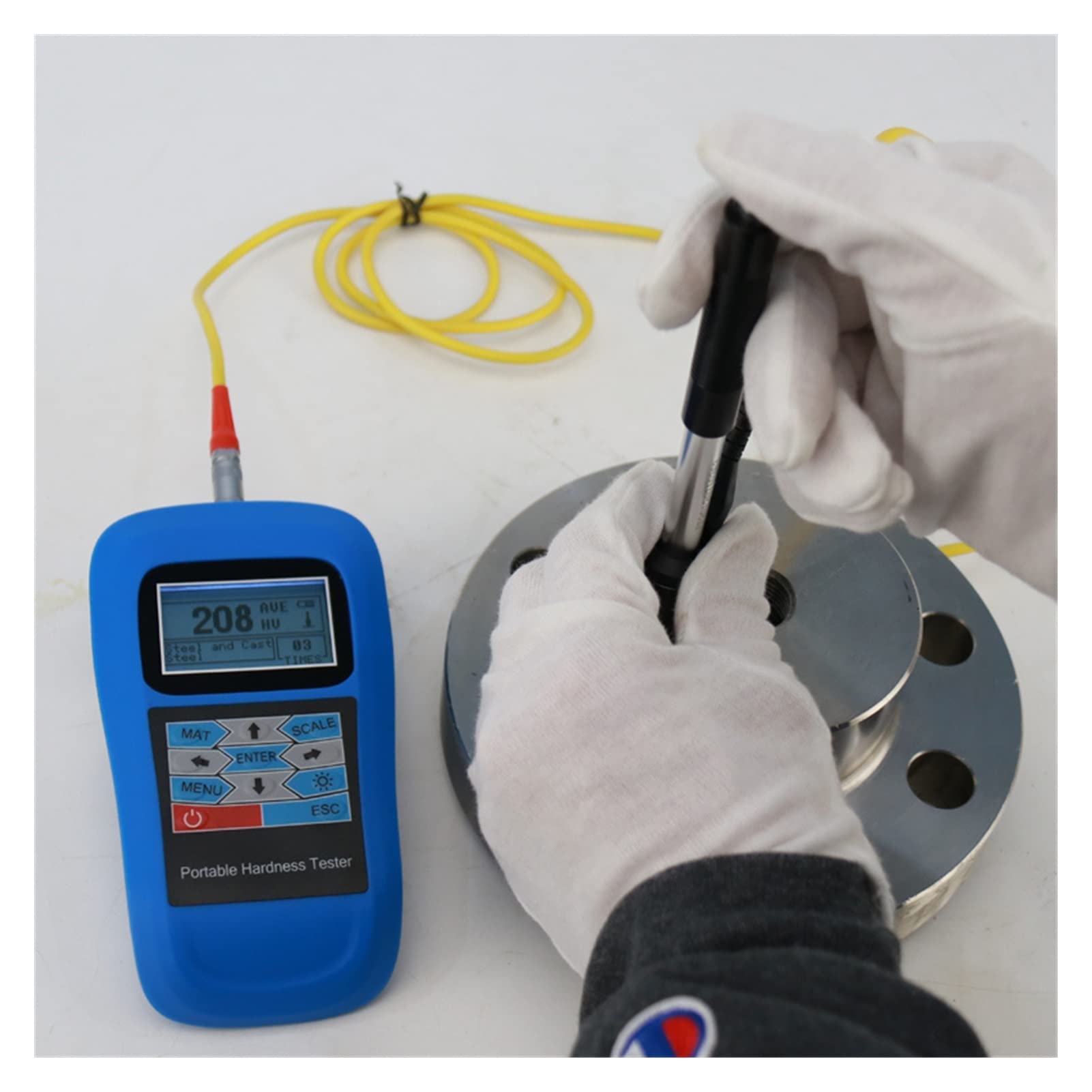Twardościomierz, Digital Handheld Metal Leeb Odbicia Tester Twardości HLD, HRC, HB, HV, HS, HRA, HRB 6HLD Miernik twardości stali o wysokiej dokładności