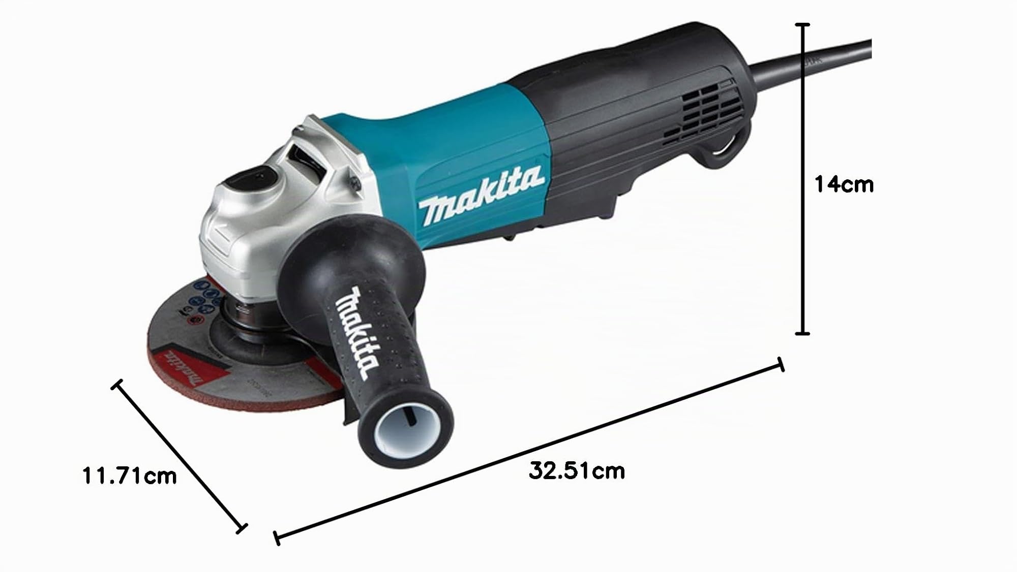 MAKITA GA5050R MINIAMOLADORA 1300W 125MM PALANCA