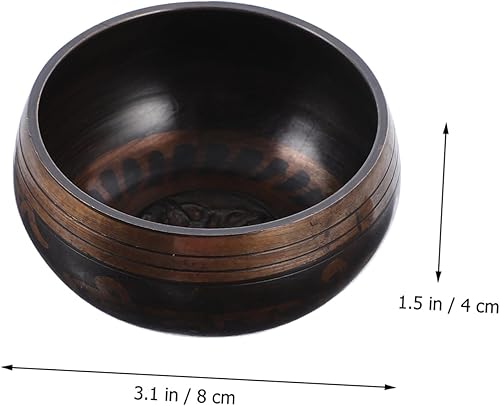 Miniatura 9 de SUPVOX 1 Unidades Buda Sound Bowl Budista Bowl Music Sound Bowl Alms Bowls Yoga Sets Crystal Sets Meditation Bowl Copper Singing Bowl Meditación