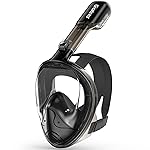 Greatever Full Face Snorkel Mask, Snorkeling Gear for Adults with Latest Dry Top Breathing System and Detachable Camera Mount, Snorkel Mask Adult, Snorkels Anti-Fog & Anti-Leak