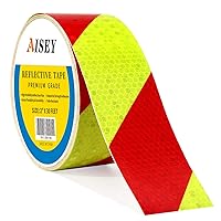Vista 7 de AISEY Cinta de seguridad reflectante (amarillo oro/negro, 2 "x 30 pies)