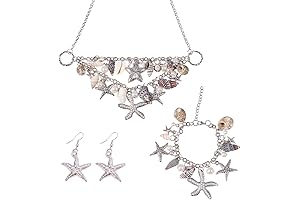 PH PandaHall 3 in 1 Mermaid Costume Jewelry Set