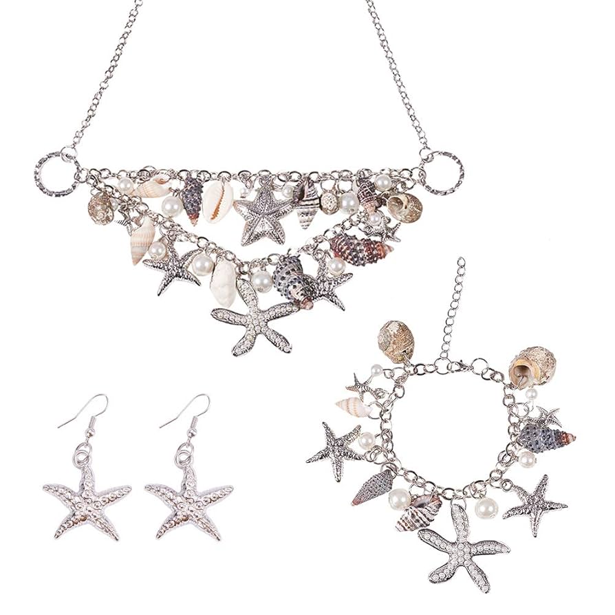 Boland 51031 Mermaid Necklace With Shells And Pearls For Adults