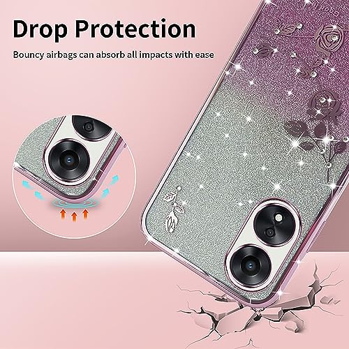 XINYEXIN Cover Glitter per Oppo A78 5G, Custodia