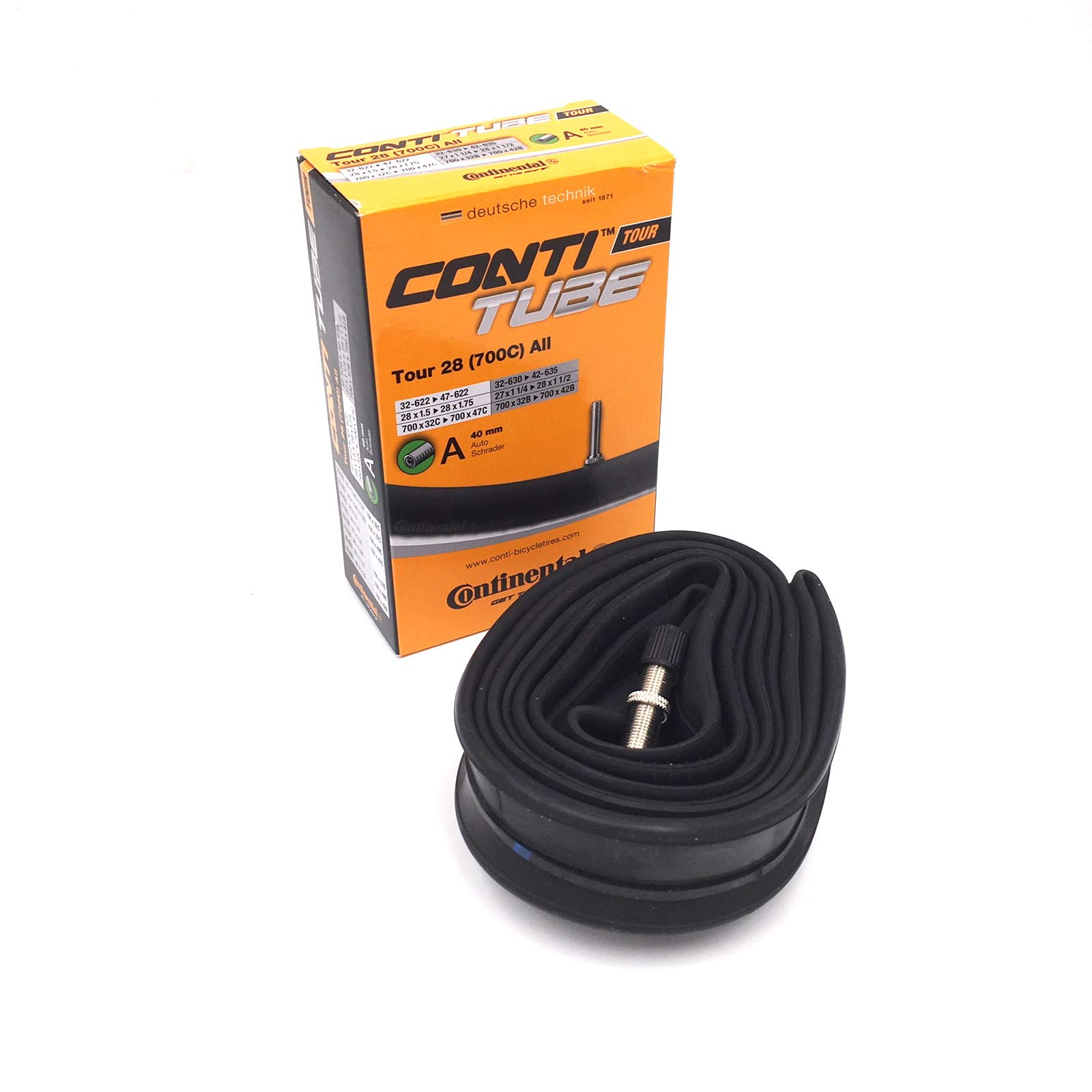 Continental Tour 28 700 x 32-47c Bike Inner Tubes - Schrader 40mm Valve (Pack of 5)