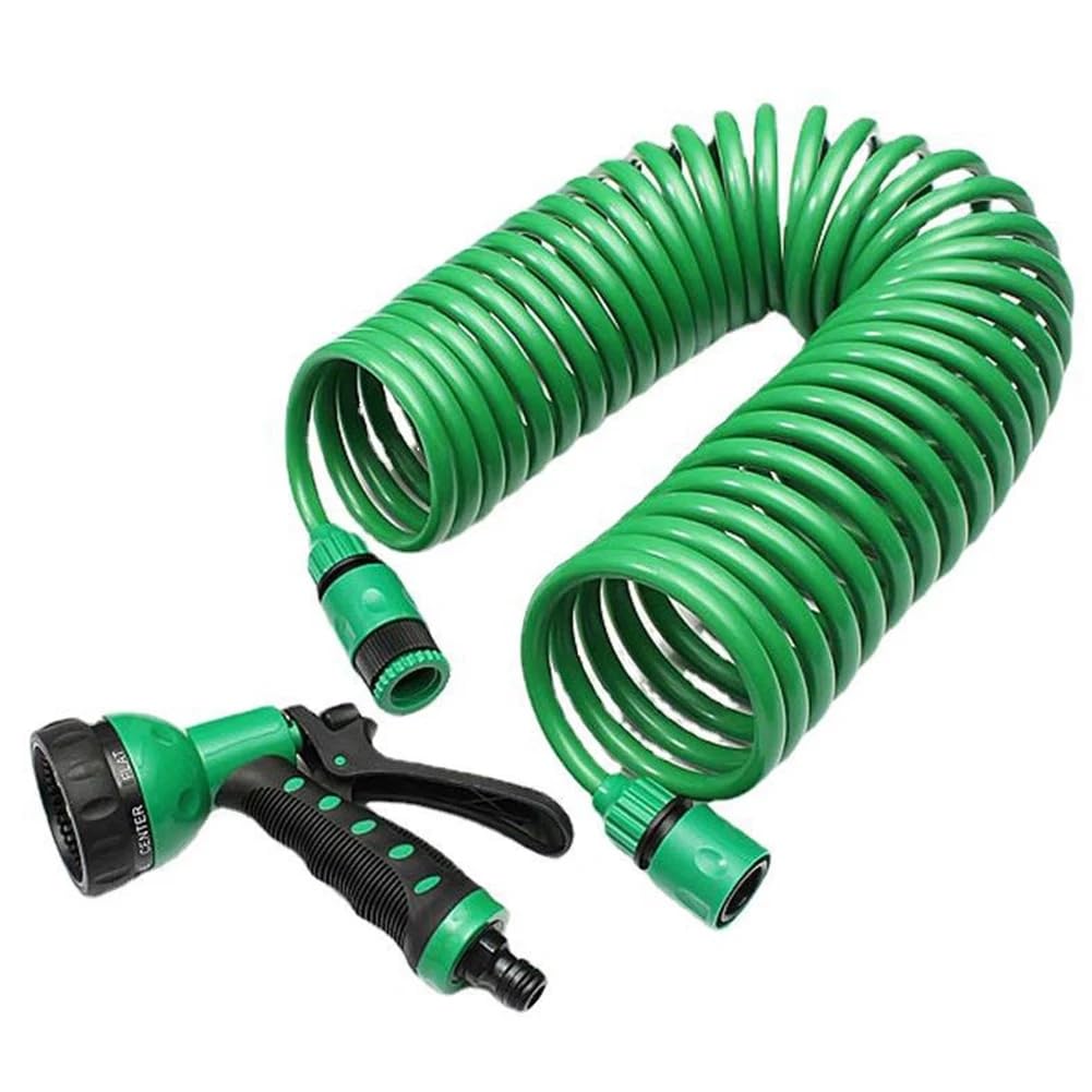 Ctrlzs Men's Eva Garden Telescopic Spring Tube Garden Hose Plastic Multifunctional Car Wash Water Sprays Sprinkler For Garden