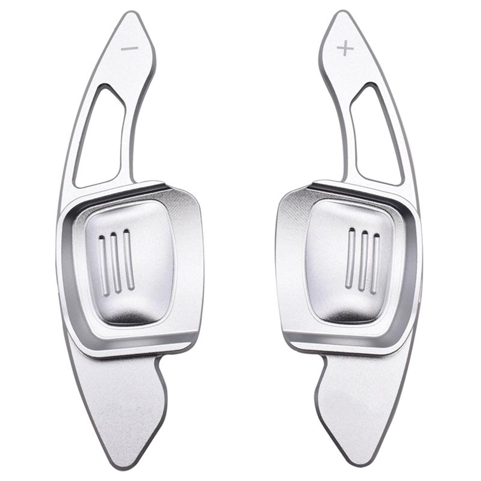 SEDYQMANW Compatible with VW for Passat 2018-2020 for C-Trek 2017-2020 for Tharu 2017-2020 Car Aluminium Steering Wheel Paddle Shifters Gear Shift Paddles(Silver)