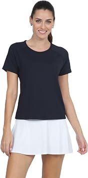 IBKUL Athleisure Wear Sun Protective UPF 50+ Icefil Cooling-Solid Short Sleeve Crew Neck-85000