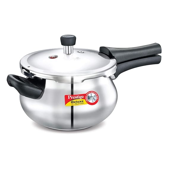 Buy Prestige Deluxe Alpha Outer Lid Stainless Steel Pressure Cooker, 3.