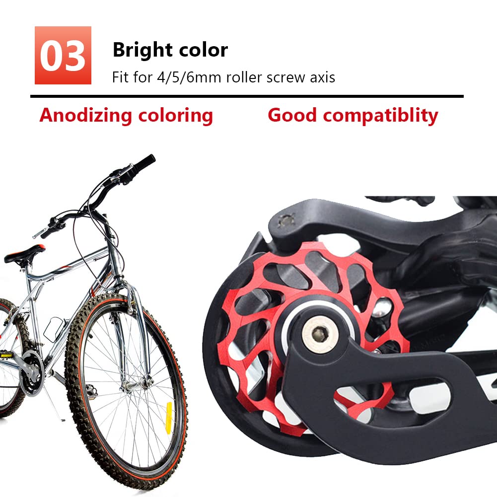 Atyhao 11 dents Roue en céramique Dérailleur arrière Guide Poulie