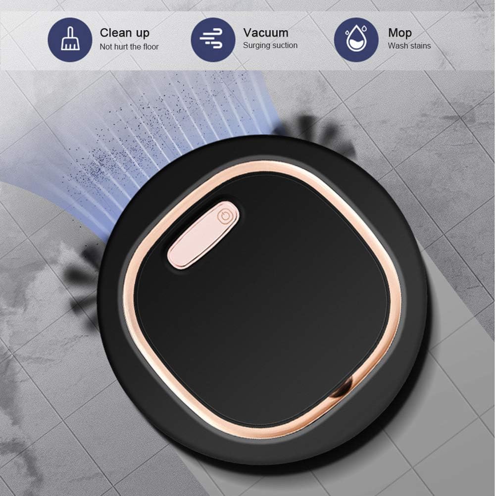 Fabater Vacuum Cleaner, 1200mAh Battery 3 in 1 Strong Suction Professional Robotic Vacuum Cleaner for Home Floor (As Shown #33)