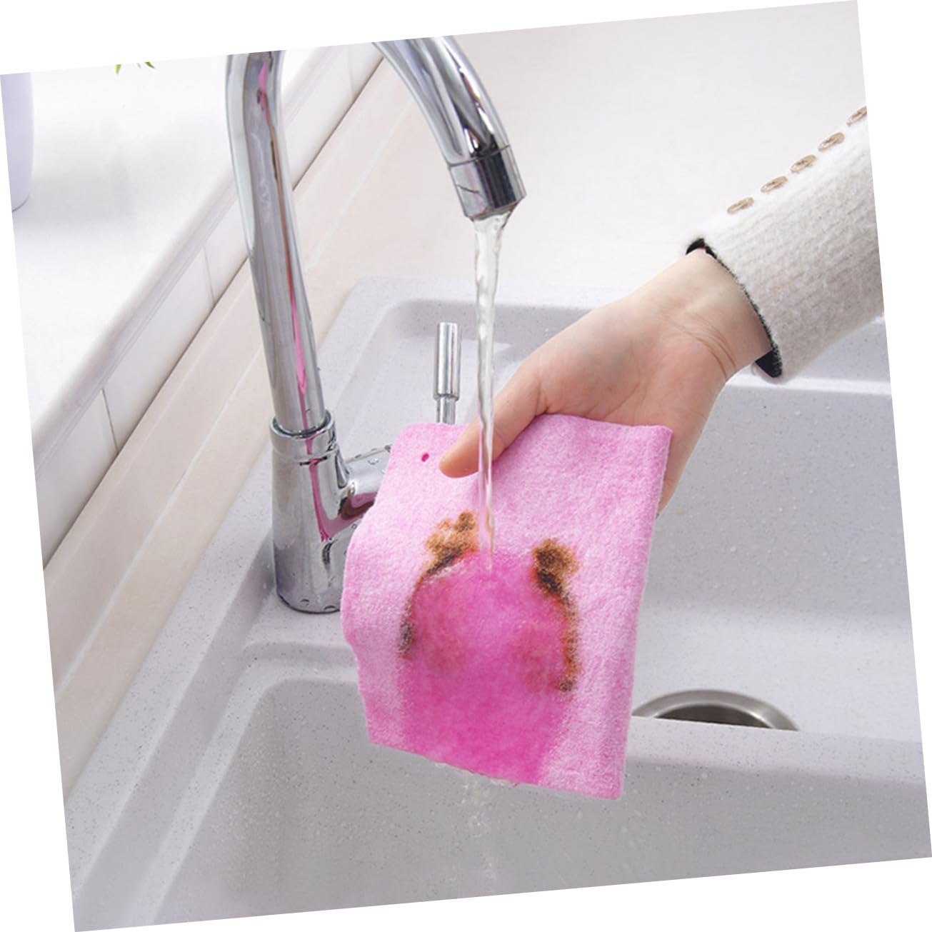 24 Piezas Paños de Microfibra con Fibra de Cáscara de Unidades Toallas Multiusos para Limpieza de Cocina Alta Absorción Secado Rápido y Resistencia Grasas para Uso Doméstico