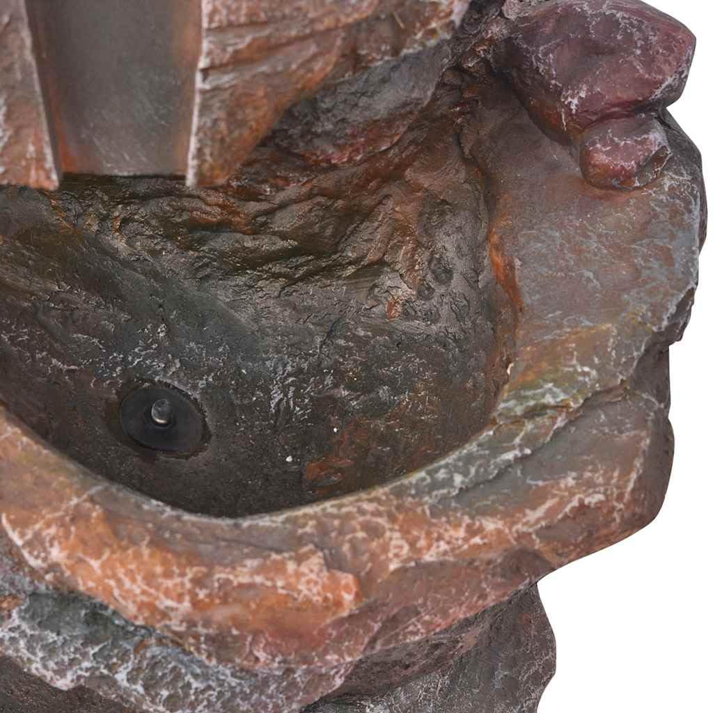 vidaXL Fontaine d'intérieur avec lumière LED Polyrésine