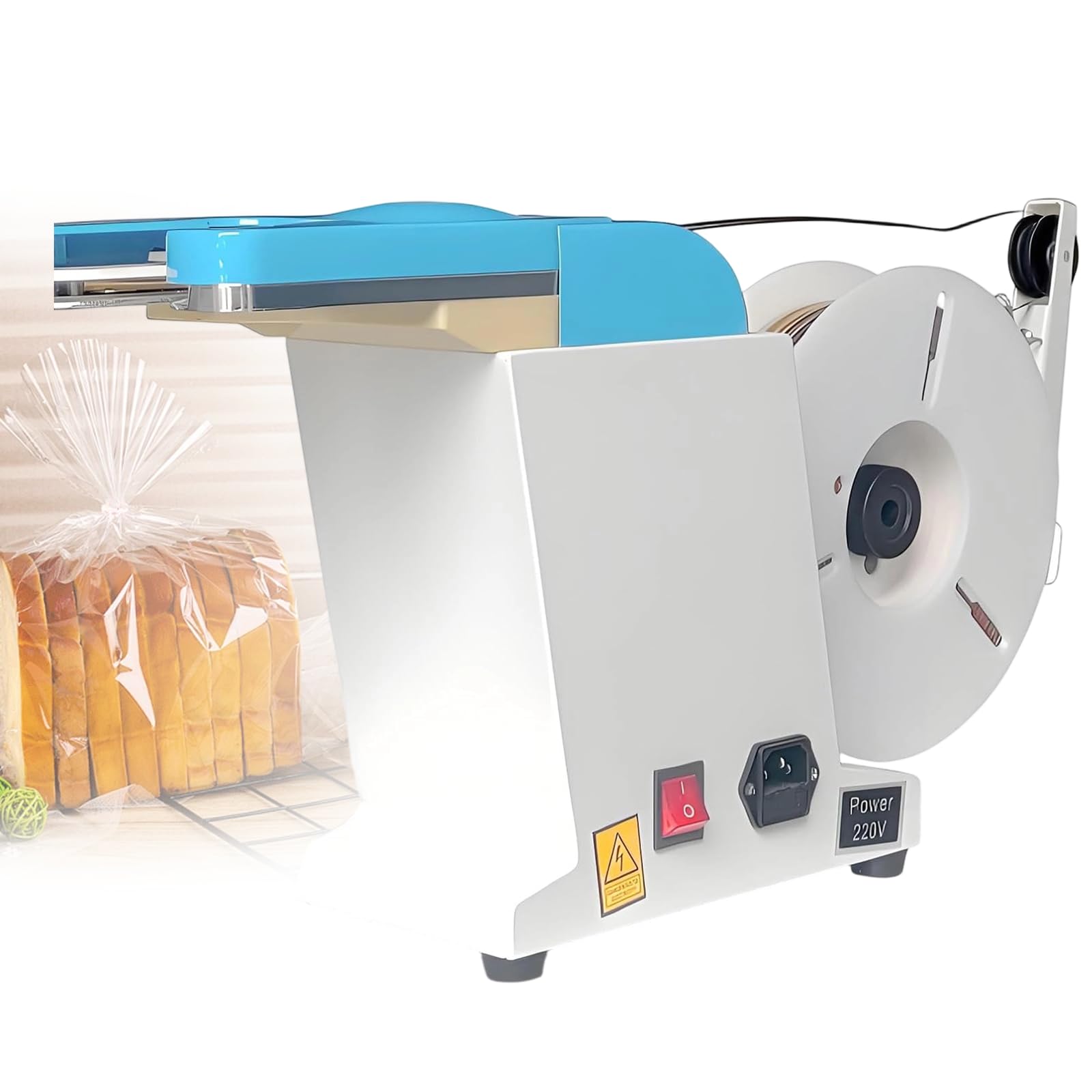 Xjleftonomie Automatic Twist Tie Machine Gold Wire Sealing Bundling Machine, Automatic Twist Tie Machine, Electric Semi-Manual For Food Packaging And Bundling