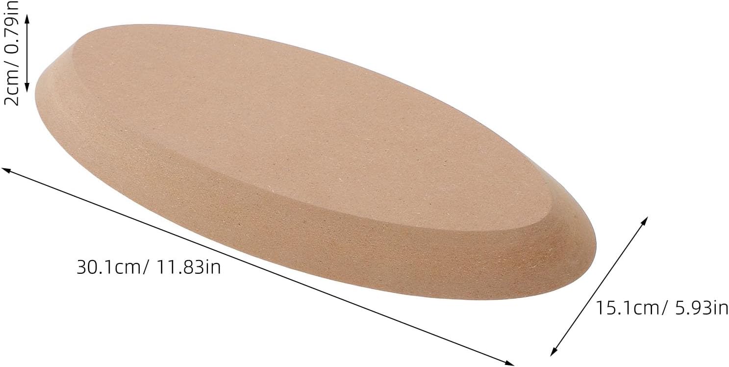 jojofuny Oval Pottery Forming Mold Ceramic Clay Mold for Handbuilding Pottery Tools Craft Supplies Medium Size Khaki for DIY Ceramic Dish Plate Making