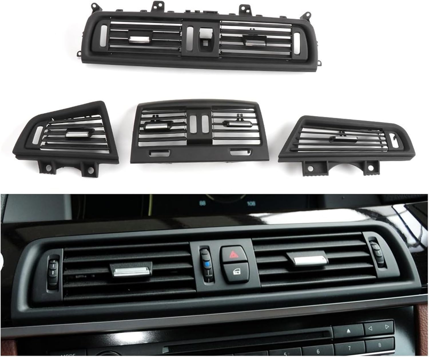 Front/Rear/Left/Right/Central Air Conditioning Grille Vent Outlet Panel Fit For BMW 5 Series F10 F11(Rear Model A)