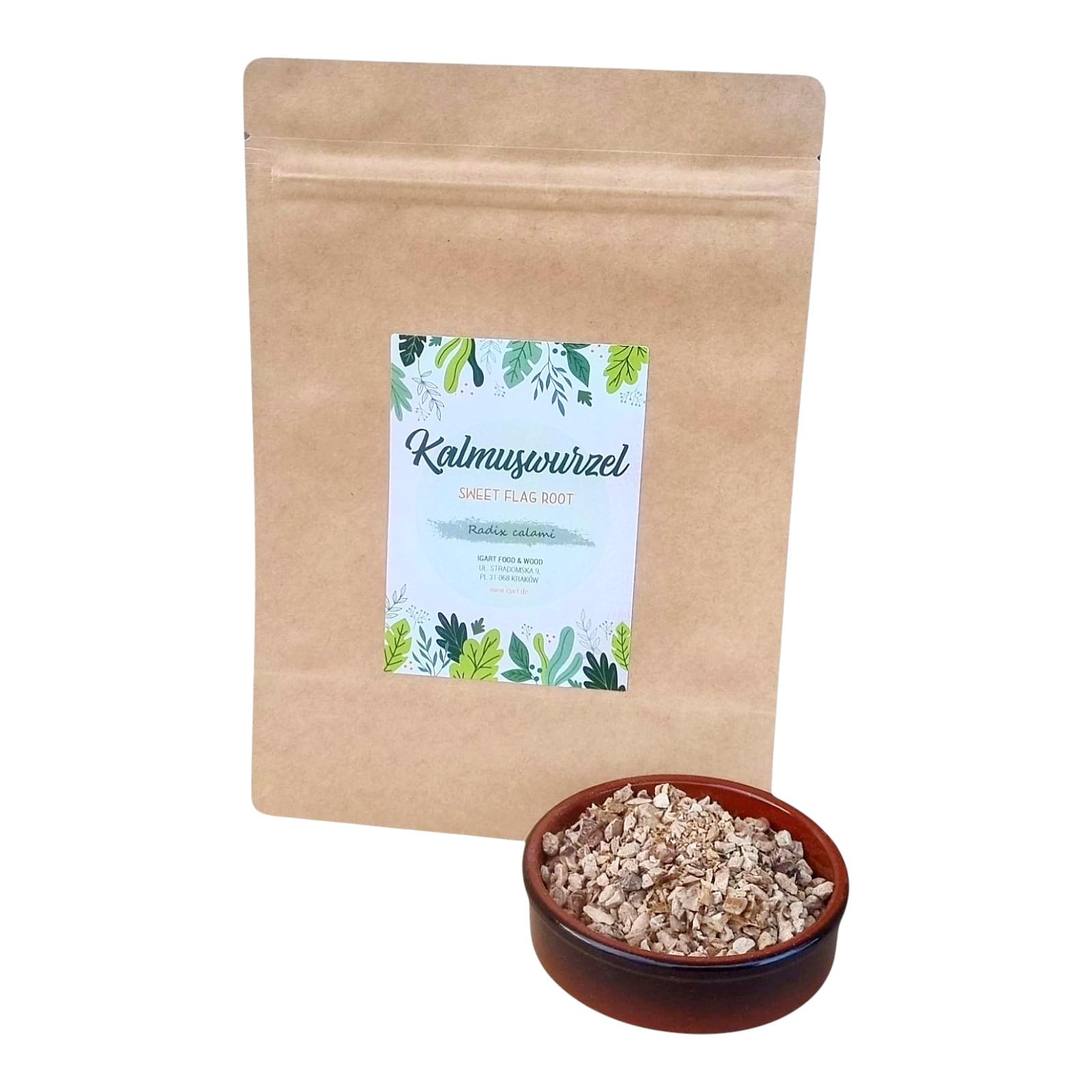 Radice di Calamo Tagliata 200g | Pezzi di radice di calamo essiccata | Acorus calamus | Ideale per infusi, prodotti per il bagno o come ingrediente in miscele per fumare