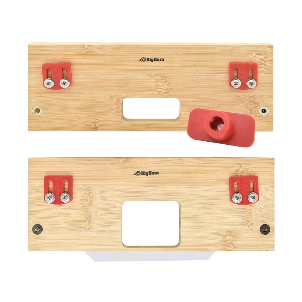 70156 'A' Latch & Strike Template Kit – Bamboo Router Jig for Door Latch and Strike Plate Installation, 1" × 2-1/4" Finish Size