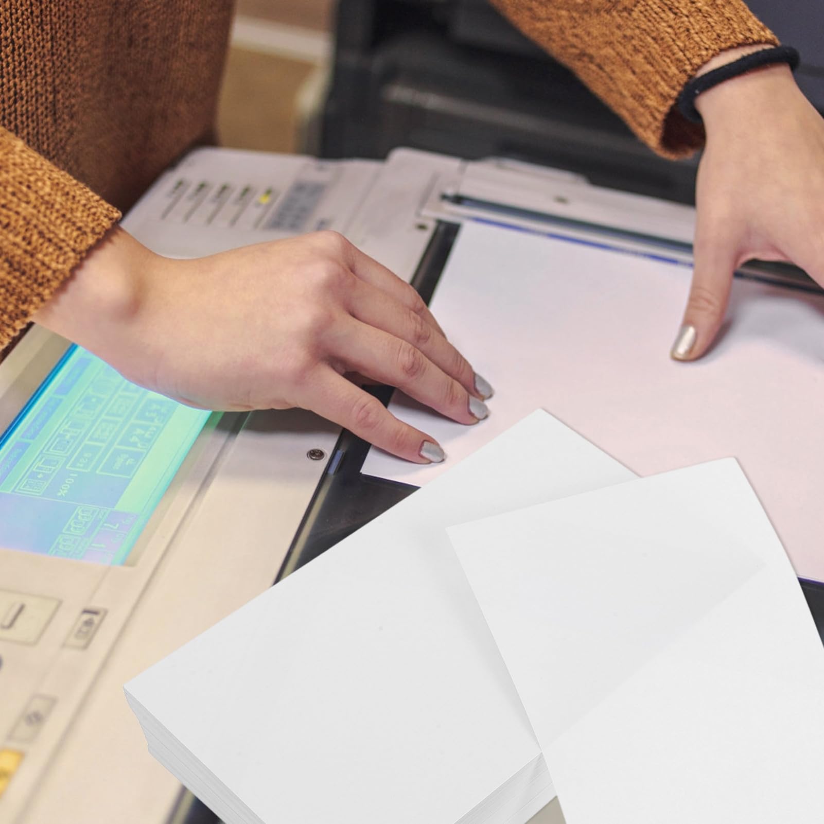 TEHAUX Carta per Stampante Multiuso, 500 Fogli Neutri in Carta, Spessa e Resistente, per Stampa, Ufficio e Bricolage