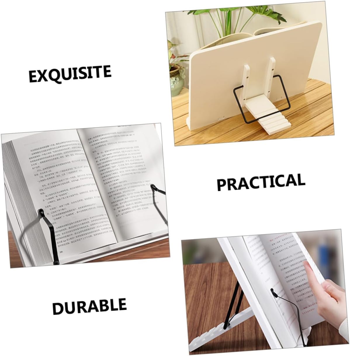 Compact Bookshelf for Classroom Book Rack Decor Easel Display Holder Reading Stand