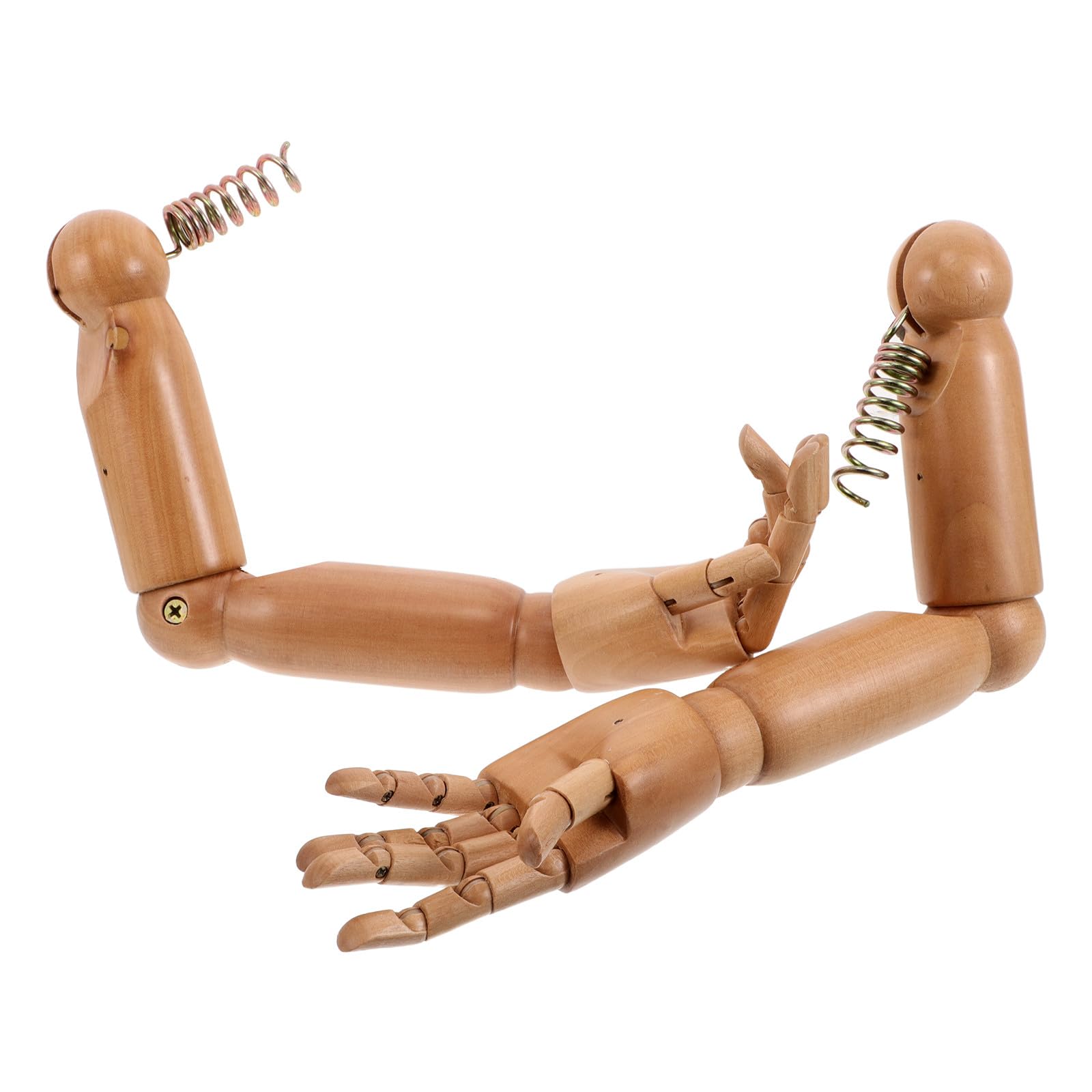 ABOOFAN Bras de Mannequin en Bois Massif Articulé Main Prothétique Flexible, Modèle pour Garçon et Filles, Accessoire pour Mannequins D’Exposition et Démonstration Professionnelle