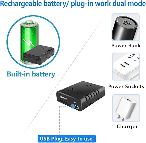 Miniatura 7 de 64G gratis cámara de batería inalámbrica más pequeña, detector de cámara espía HD1080P, cámara Wifi, mini cámara inteligente, cámara de monitor de