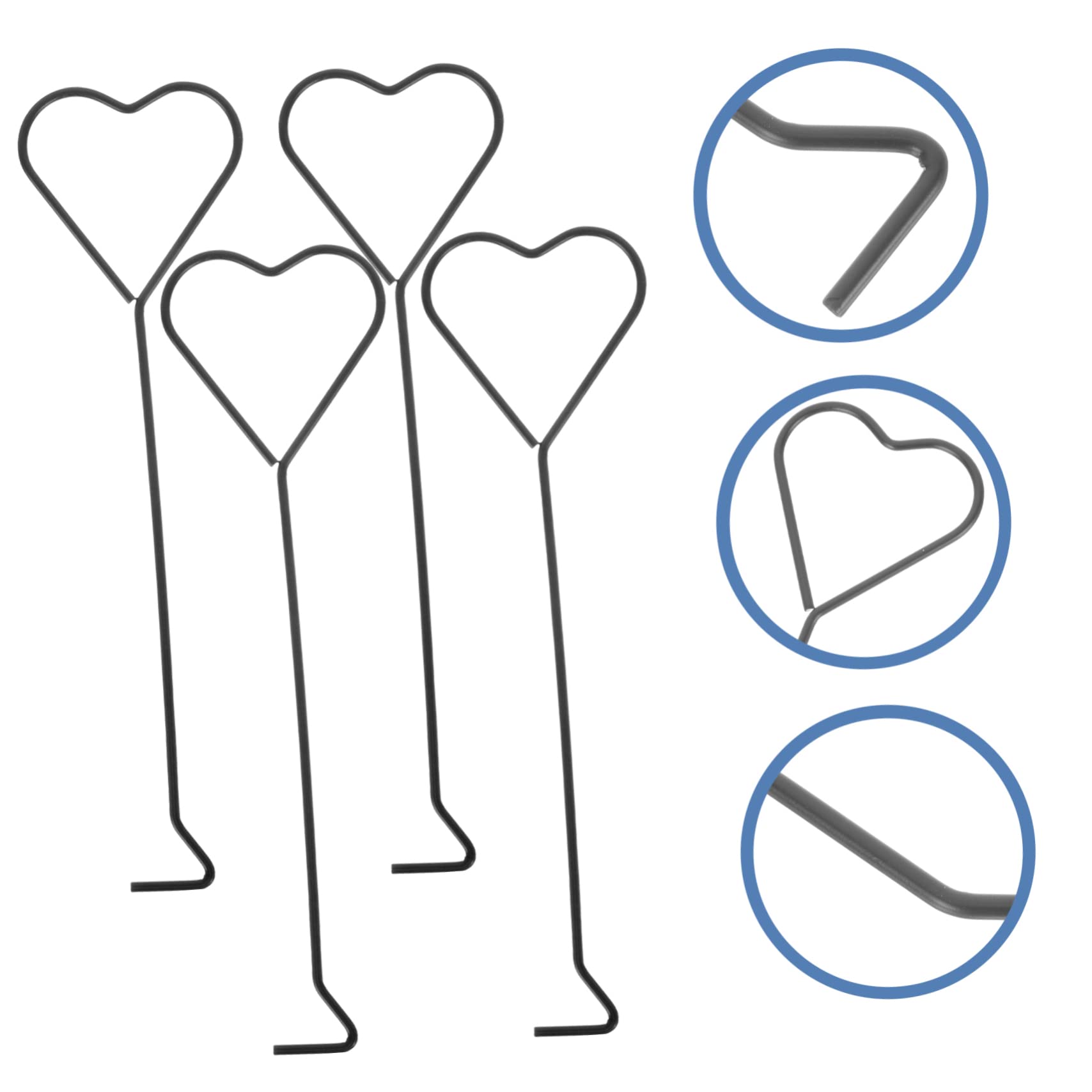 Zerodeko 16pezzi Ganci Spegni Candela Design Cuore per Stoppini Candele Sottile Accessori Pratici e Eleganti per Amanti delle Candele