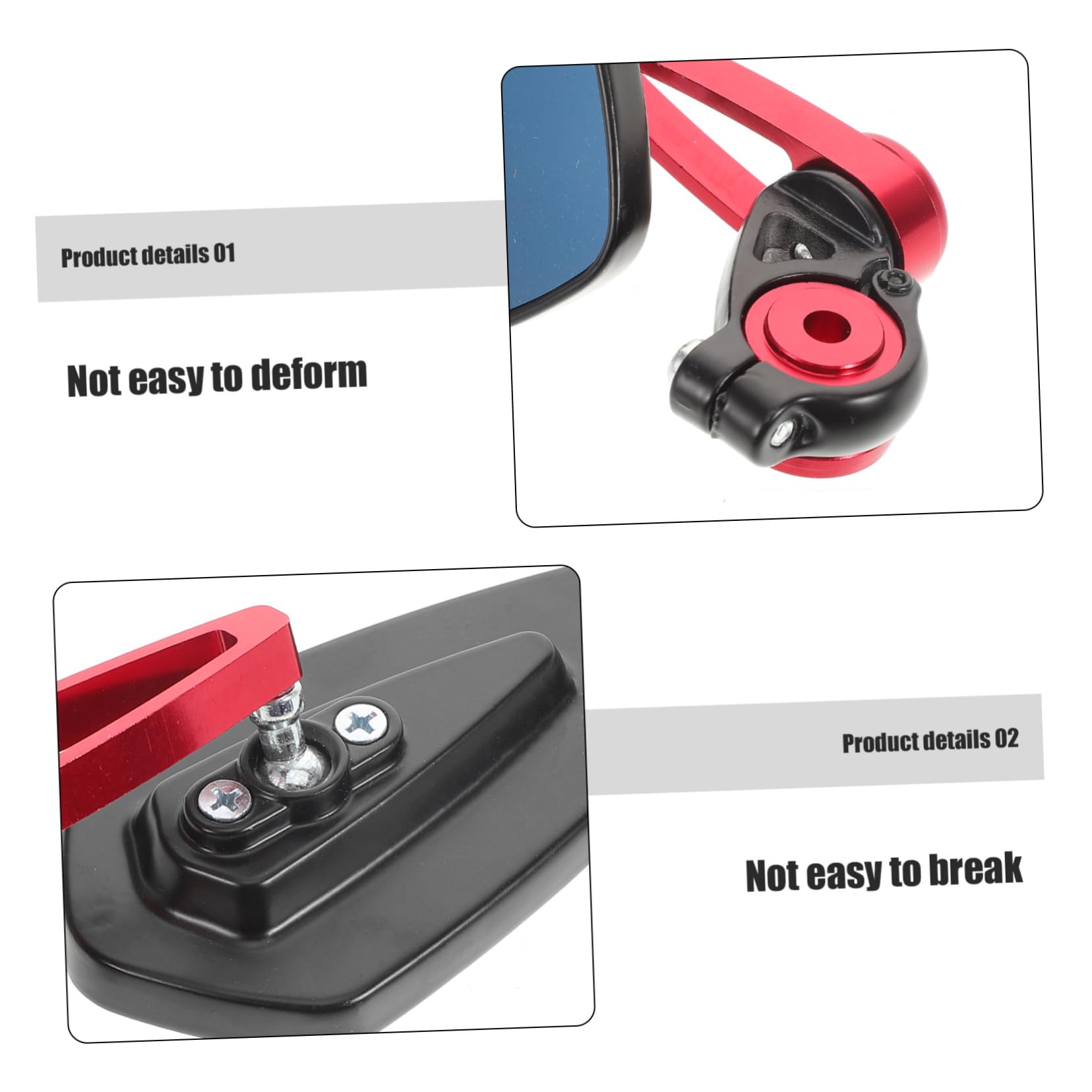 Anneome 1 set Specchietti Retrovisori Regolabili per Specchietto Retrovisore con Vetro Blu per Scooter e Biciclette Sicurezza e Visibilità Migliorata Design Resistente e Affidabile