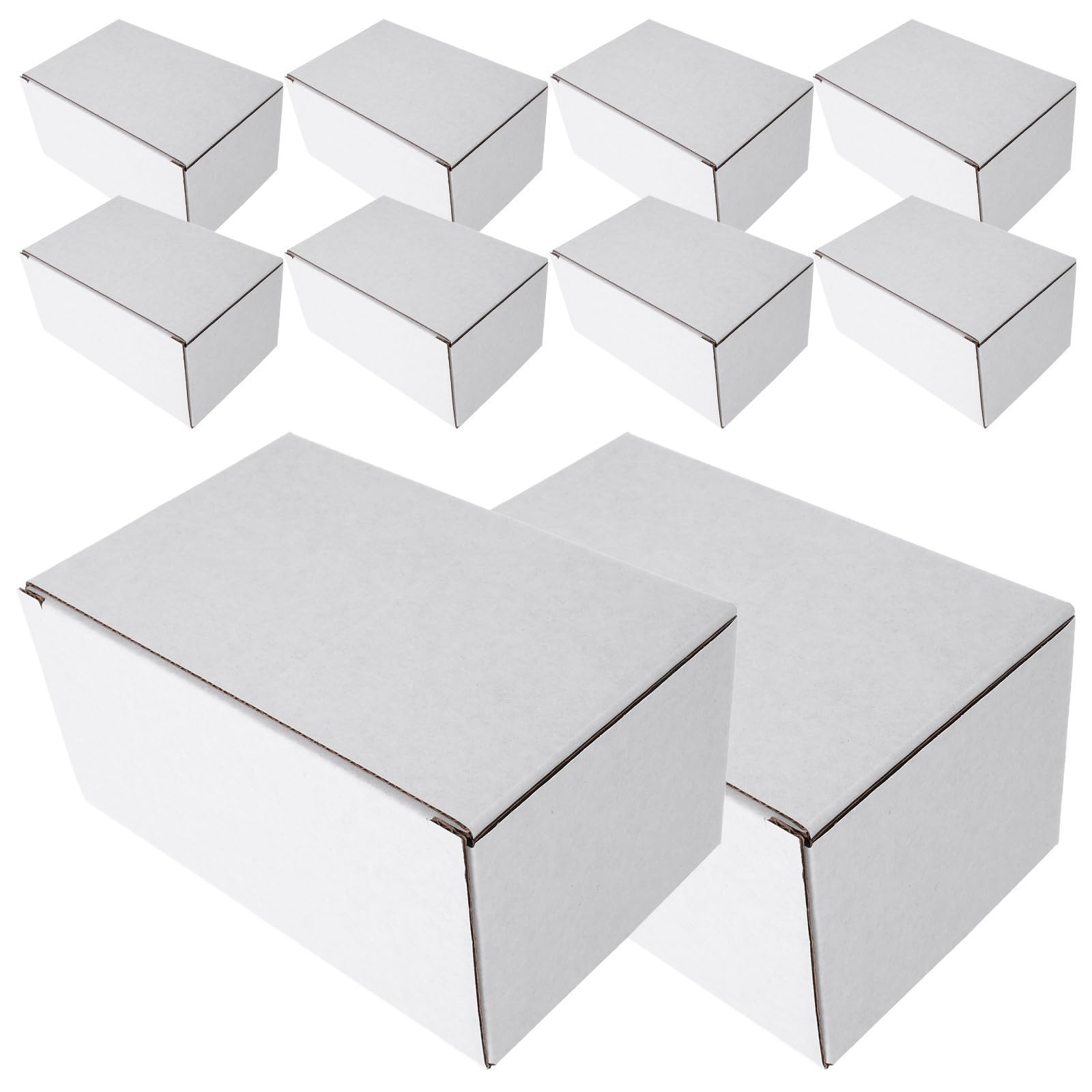 Cajas de cartón corrugado STOBAZA de papel resistente para mudanzas de color claro de 10 unidades