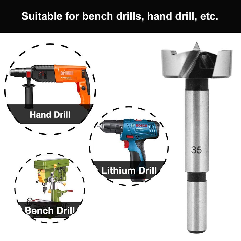 🛒 Crаzу Dеаlѕ 15 Pcs Forstner Bit 2/5-2 Inch Carbon Steel Wood Drilling Forstner Drill Bit Wood Cutter Auger Opener Round Shank Drilling Cutting Tool Set (Metric 10mm-50mm) Chеареѕt 🛒 15 Pcs Forstner Bit 2/5-2 Inch Carbon Steel Wood Drilling Forstner Drill Bit Wood Cutter Auger Opener Round Shank Drilling Cutting Tool Set (Metric 10mm-50mm)