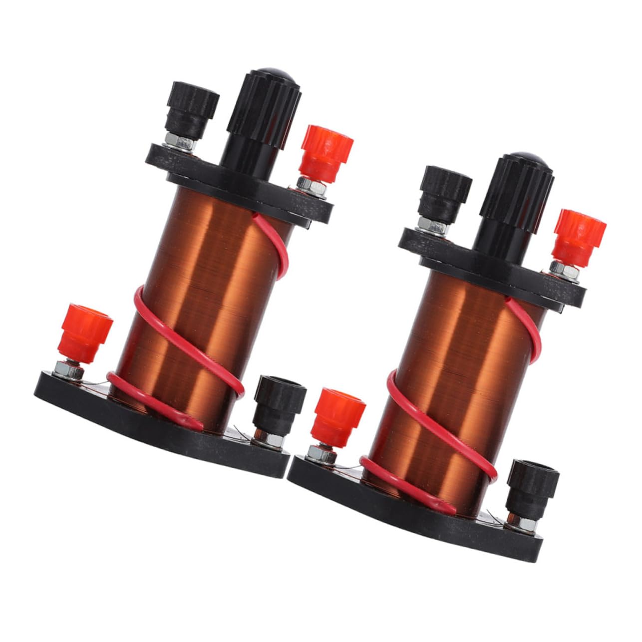 FUNOMOCYA 2 Pcs Primary and Secondary Coils Electromagnetic Material Physics Teaching Coil Electromagnet Kit DIY Physics Experiment Model Kit Electric Circuit Kit Induction Coil Copper