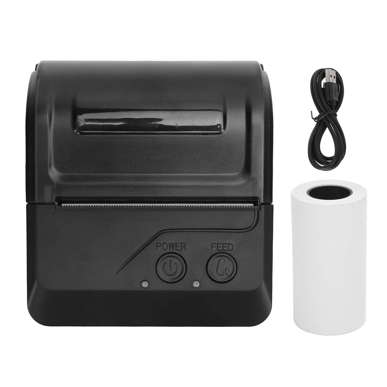 Impresora de Etiqueta de Envío Térmico de Bluetooth: Soporte de Impresora Térmica de 80 Mm Bluetooth USB Conexión, Impresora POS Térmica para Android, para Ganar