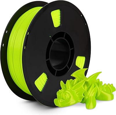 15 – JAREES PLA Filament 1.75mm Sun Glare Lime Green 1KG, Clog-Free 3D Printer Filament Dimensional Accuracy +/- 0.02mm, 1kg Spool(2.2lbs) 3D Pri…