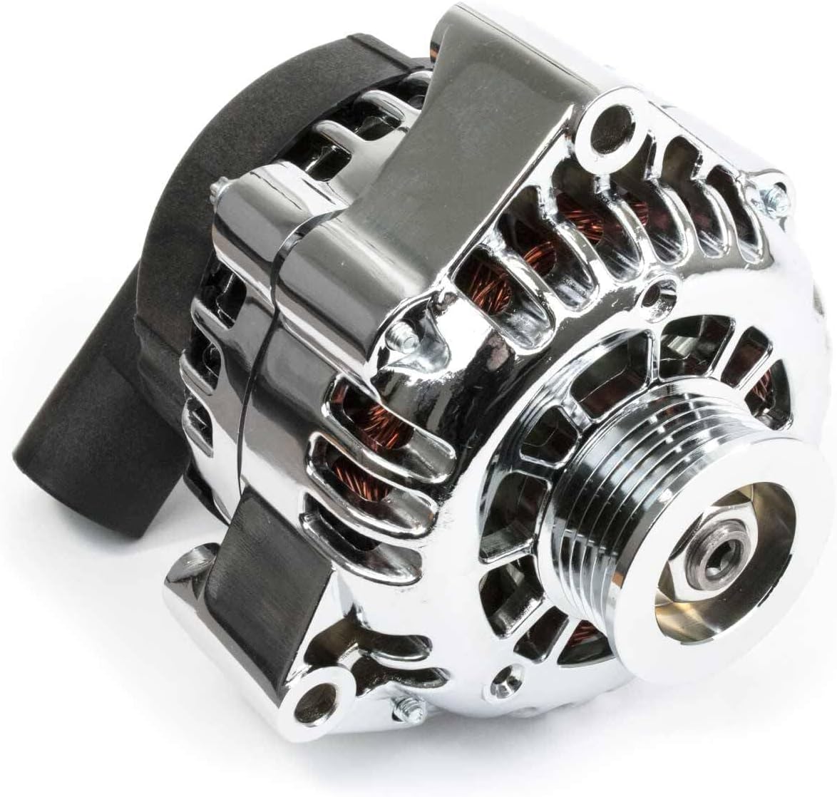TSP Chrome GM CS130D Style Serpentine Belt 180 Amp Alternator ES1025C