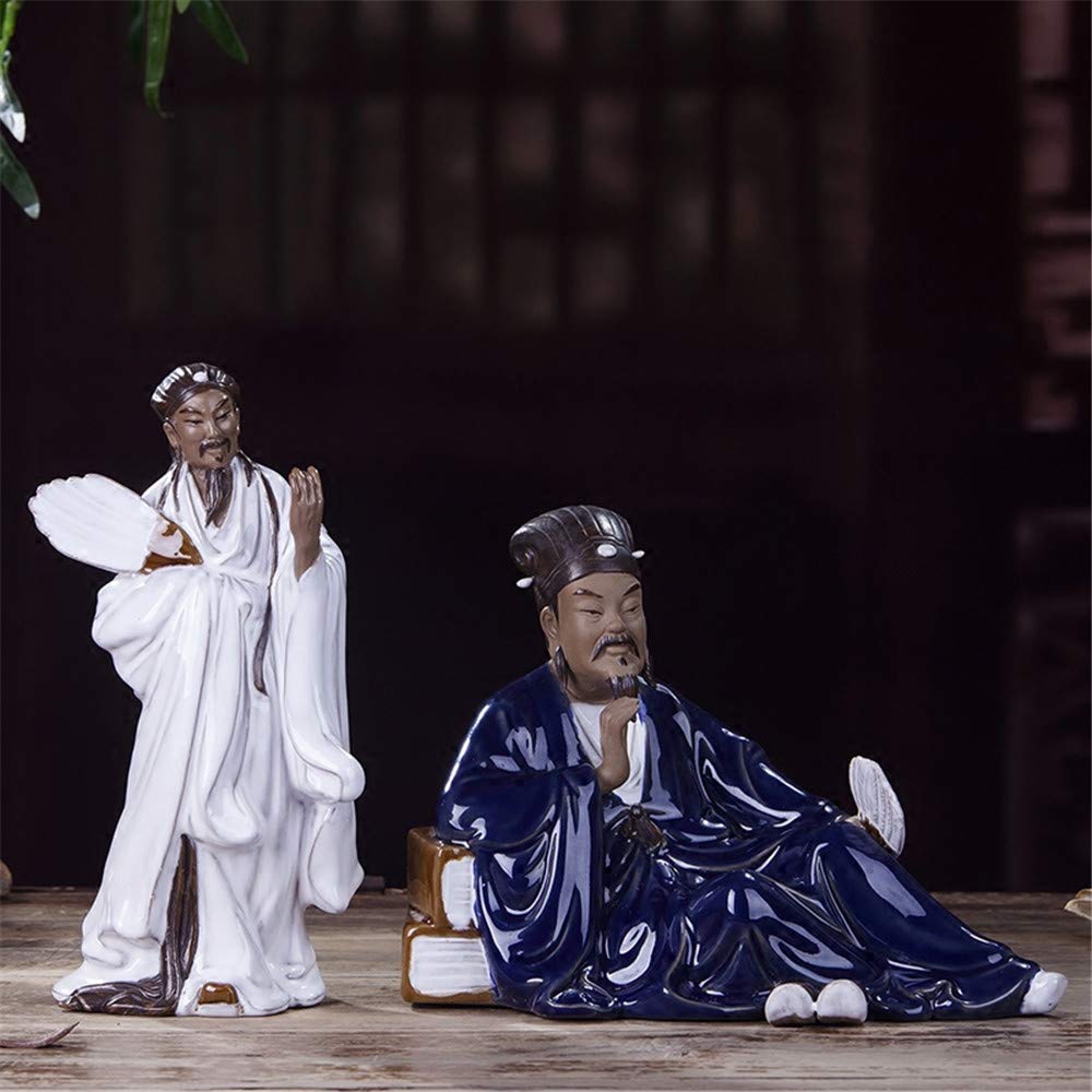 Amazon.co.jp: tonntyann 三国志 諸葛亮 孔明 風水 置物 フィギュア