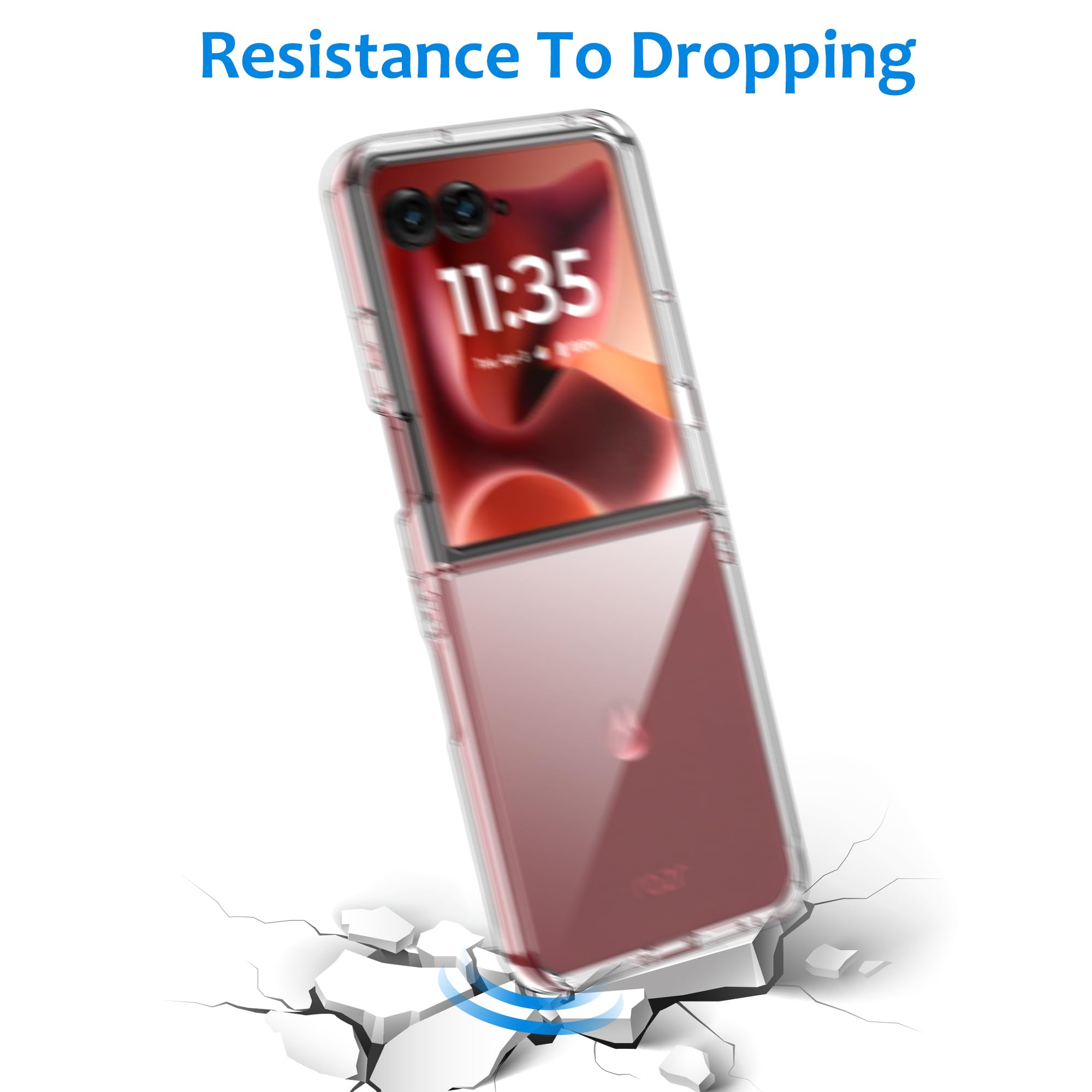 CAUHENYEE Cover per Motorola Razr 60 Ultra Custodia, Antiurto e AntiGraffio